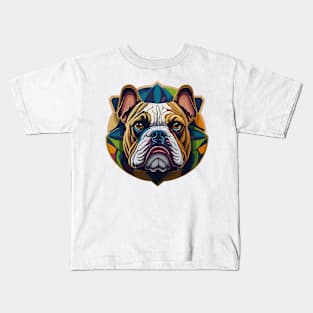 Bulldog Portrait Kids T-Shirt